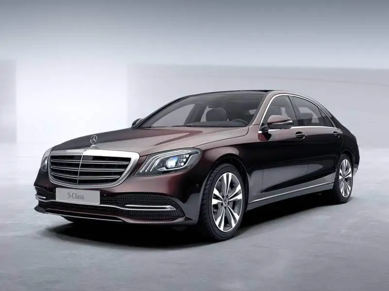 Mercedes-Benz S-Class parked, ready for a private journey